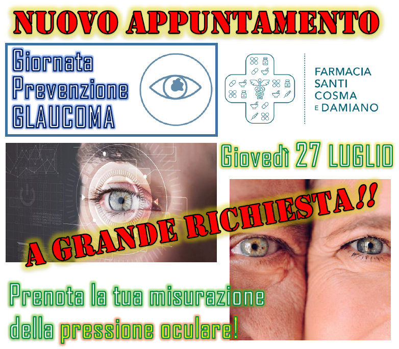 Giornata Prevenzione Glaucoma 27 7 23